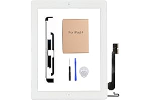 bestbargainhouse Touch Screen Digitizer for iPad 4th A1460 A1459 A1458 9.7 Inch Front Glass Replacement Assembly with Repair Tools Kit Adhesive Tape(Not Lcd Screen)