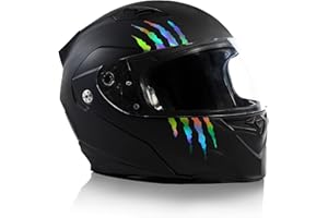 Finest Folia Set di 2 adesivi per casco da moto, 7,5 x 7,5 cm, autoadesivi, impermeabili, K173