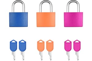 Flintronic 3PCS Petit Cadenas à Bagage, Petit Cadenas avec 2 Clés, Multicolore Mini Cadenas à Bagage Cadenas Valise pour Bagage Valise, Petit Cadenas Valise pour Voyage/Valise/Casiers (30x23cm)