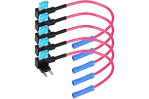 FYDUN Akozon Portafusibili per adattatore fusibile lama Fusibile automatico 5 pezzi(Mini)