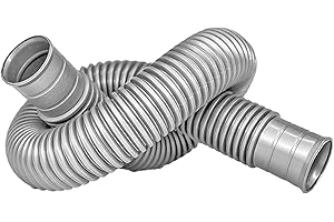 Qrity 1PCS Sink Overflow Tube, Universal Sink Drain Pipe, 450mm Sink Waste Pipe, Flexible Waste Pipe, Bathroom Sink Plumbing Parts