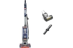 Shark Corded Upright Vacuum Cleaner,0.83L with Anti Hair Wrap Technology & DuoClean, Pet Model, Powered Lift-Away, LED Headlights, Anti-Allergen, 8m Cord, 750W, 3 Attachments, Navy, Orange, NZ801UKT