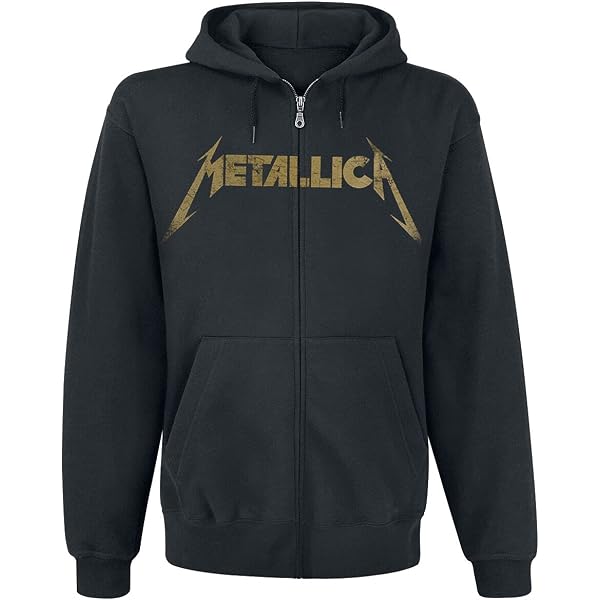 Sweat à Capuche Zippé Noir Homme Motorhead Rock Band - Taille L, Marque Three Layer, Neuf