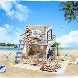anna-neek casa de bricolaje 3d DIY Dollhouse con luz LED, Kit maqueta de...