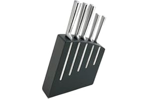 Pradel Jean Dubost 18507 Bloc de Cuisine Kimono Noir 5 Couteaux de de Cuisine Ventoux Acier Inox