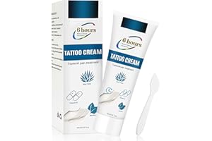 LUXSURE Tattoo Aftercare Cream, 60g Natural Pɑiṅlėss Cream for Soothing and Care- Before, During, After Tattooing- Lasting 6 Hours