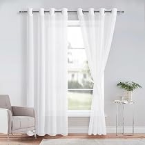 BAUCH Ferma Tende 2 Pezzi In Treccia Di Cotone - Grigio/Nero E Bianco/Riso - Per Fissare Tende A Casa