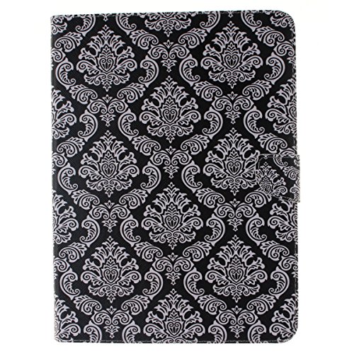 Samsung Galaxy Tab 4 10.1 Hülle,Samsung Galaxy Tab 4 10.1 SM-T530 Hardcase,Ekakashop Luxus Bunt Totem-Blume Muster Design Flip Painted PU Ledertasche Hülle im Bookstyle Folio Cover hüllen Schutzhülle Magnetic Protection Protective Handyhülle mit für Samsung Galaxy Tab 4 10.1 Hülle SM-T530 SM-T535 Tablet + 1x Kostenlos Ständer (Farbe zufällig) - 2