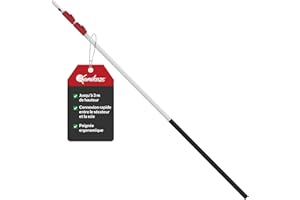 KAMIKAZE PERFORMANCE IN YOUR HANDS KAMIKAZE Perche multifonction télescopique à 3 brins réglables de 2 à 6 m Aluminium anodisé avec housse en caoutchouc Poignées en polypropylène Compatible avec scies MT330BH MT360BH et ciseaux MT63