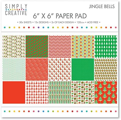 Simply Creative Christmas - Jungle Bells Paper Pad 6"X6" (15 Designs, FSC)