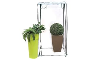 N.G. NICCOLAI Serre per Orto, Giardino o Terrazzo - Varie Misure - Telo Trasparente in PVC e Struttura in Metallo Verniciato (95X70X190 CM - SENZA RIPIANI)