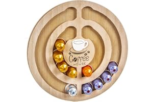 NAHUEL HOME Soporte para Cápsulas de Café Nespresso – Porta Cápsulas Nespresso – Colocar Cápsulas de Cafetera – 12 huecos para Cápsulas – Dispensador de Cápsulas de Café