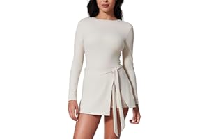 AGYMNX Tenniskleid für Damen, athletisches Kleid mit integrierten Shorts, ärmellos, Seitenschlitz, Golfkleid, Workout, rückenfreie Kleider