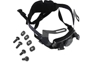 WarmHeartting Sangle de Suspension pour Casque Tactique Airsoft avec Mentonnière Accessoires Casque Airsoft