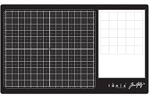 Tonic Studios Tappetino da taglio in vetro, 35,5 x 58,3 cm, colore: nero