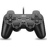 CIPON Wired Controller Compatible with PS-2 Console, Black Remote Game Controller with 2.2M Cable