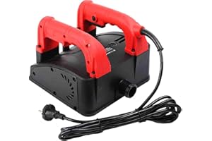 SUDEG Rabot électrique,Fraiseuse de rénovation rouleaux, Ponceuse à enduit Fraise à mur Fraise à crépi Fraise à rouleau 1200 W, 4000 tr/min, Largeur de fraisage:150mm, Réglage en hauteur:1-4 mm