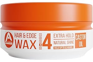 ALLORED PROFESSIONAL Allored Castor Oil Hair & Edge Styling Wax 150ml with Melon Scent | 12 Hours Hold Edge Control | Gummy Wax | Hair Aqua Gel Wax For Men & Women