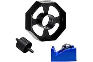 LKTFATD Replacement Tape Dispenser Wheel, Black Durable Tape Dispenser Core and Wheel, Desktop Black Durable Replacement Part, 25mm Width Spare Accessory, Ideal for Small Cutters, Shop, Office