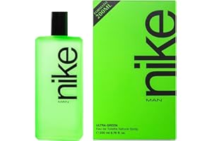 NIKE - Ultra Green 200 ml, Colonia Hombre, Perfume Formato Spray, Eau de Toilette Natural y Masculina. Aroma Amaderado Oriental, Fragancia Fresca, Poderosa y de Larga Duración