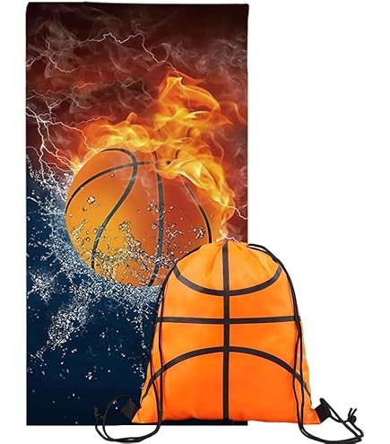 STAMPATEK Asciugamano Palestra In Microfibra Pallacanestro Basket My