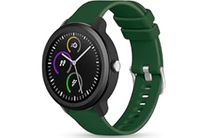 Vobafe Cinturino per Garmin Venu/2 Plus/sq/sq2 Music/Vivoactive 3/Forerunner 55/245/645, Cinturino in silicone morbido da 20mm per Garmin Instinct 2S/Vivomove HR/Fenix 7S