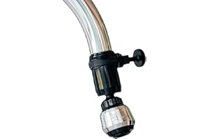 Eco-flow Tucana Tap Adapter| Two Function Tap Aerator/Shower Flow with 360 Rotation | Water Saving, Fits in Mins | for 20mm to 23mm ø Taps | Not Suitable for Quooker Style Boiling Taps | Italian Made