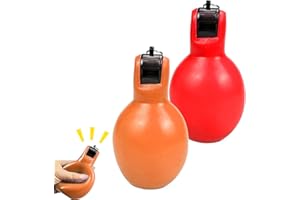 Cerioll Sifflet À Main, Sifflet Poire Professionnel, 2 Pièces Whistle Arbitre, Facile À Transporter, pour Arbitre Ou Dressage Chien, pour Sports Basketball Football, 12x 6.5cm