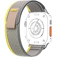 MARVIK Trail Loop Band for iWatch Band Ultra 2/Ultra 49mm 45mm 44mm 42mm, Nylon Weave Sport Loop Adjustable Strap for iWatch Ultra/Ultra 2 Series 9 8 7 6 5 4 3 2 1 SE