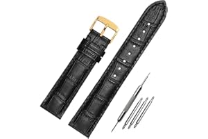 FOUUA Uhrenarmbänder Band Echtes Leder Armband Alligator Geprägte Ersatzarmbänder Armband 12 13 14 15 16 17 18 19 20 21 22 24 mm
