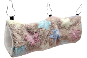 ONCPCARE Oncocare Kleintier-Hängetunnel, Hängespielzeug für Hamster, Hängematte, Bettzubehör für Chinchilla, Frettchen, Eichhörnchen, Meerschweinchen, Ratte, die sich schlafend stellt