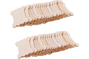 B BLESIYA Bobinas de Carrete de Madera Plana de 40 piezas Cinta de Bordado de Costura Organizador de Carrete de Hilo