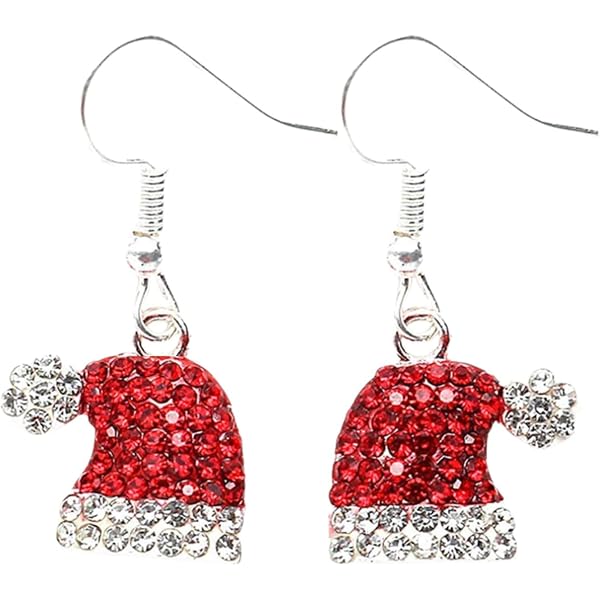 Orecchini Pendenti A Campanellino Natalizio – 5,3 Cm – Colori Verde, Rosso, Argento, Oro – Gioielli A Tema Per Feste