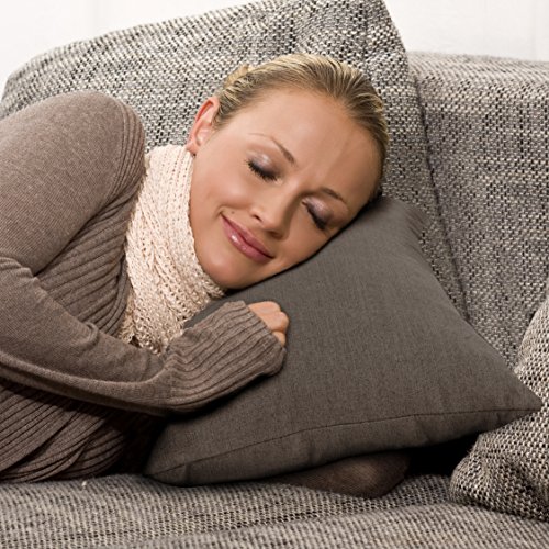 Großes Sofakissen, Dekokissen für Bett, Couch und Sessel. Auch als Louge, Pallettenkissen oder Kopfkissen. 7 Trend Farben für frische Akzente, Sabeatex® „Größe 40×70 cm Farbe (braun) - 4