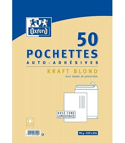 Boîte De 250 Sacs à Soufflet Kraft C4 (229x324x30 Mm) - Fenêtre 100x50 Mm - Papier 120 G/m² Certifié PEFC - 11