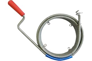 ROKA STORE Rohrreinigungsspirale Ø 9mm x 5m mit Bohrkopf