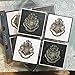 Produktbild Primark Harry Potter ~ 4 Stück schwarz & weiß ~ Untersetzer