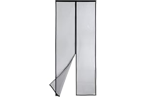 Apalus VP Fliegengitter Tür, Magnet Insektenschutz Balkontür 100x210 cm, 2 x Langlebiger als der Apalus Klassiker, Katzenkrallen Sicher, Stärkere Magneten, 3.8 cm Breites Klettband, Nicht Kürzbar