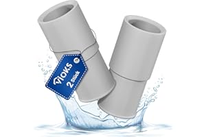 VIOKS Set 2x Waschmaschine Ablaufschlauch Adapter 21 auf 19 mmØ - Wasserschlauch Adapter Waschmaschine Abfluss Adаpter, Waschmаschine Ablauf Adаpter