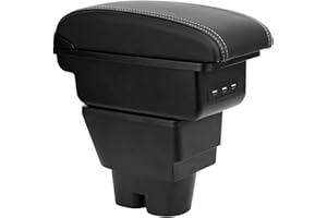 OYHCM Accoudoir Pour Peugeot 207 Accoudoirs 207CC Compartiment de Rangement Central Console mit USB Ports