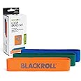 BLACKROLL® LOOP BAND, Set di 3 bande elastiche fitness in tessuto naturale, Fascia elastica per lo sport lunga 32 cm, blu, ve