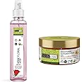 INDUS VALLEY Organic and Natural Cow's Milk Yogurt & Honey Depigmentation Gel with Rose Water Toner for Face (Gulab Jal) | 50 ml + 250 ml