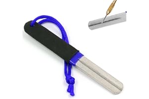 NICECONE V Groove Dart Sharpener Fishing Hook Sharpener, Double Sided Diamond Grit Steel Tip Point Darts Sharpening Portable Grinding Tool