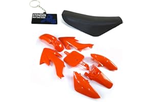 STONEDER Carenado de plástico Naranja Alto Asiento de Espuma para CRF50 XR50 Pit Dirt Bike y Sus copias Chinas 50 90125 160cc SSR Piranha DHZ GPX