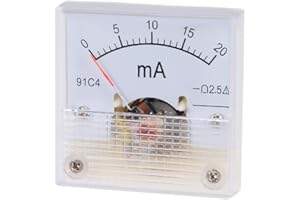 ‎SOURCING MAP sourcing map 1Stk 91C4-A Analoges Stromanzeigegerät DC 20mA Amperemeter Stromkreisprüfung DE de