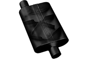 Flowmaster 42443 40 Series Muffler - 2.25 Offset IN / 2.25 Offset OUT - Aggressive Sound, Black