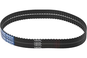 sourcing map 2 Stück 180XL 037 Zahnriemen 90 Zähne Gummi Zahnriemen 0,37" Breite 0,20" Steigung Gummizahnriemen Keilriemen Industrie Antriebsriemen Mechanische Ersatzriemen