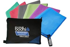 The Little Bodhi Microfibre Towel Blue 150cm x 80cm