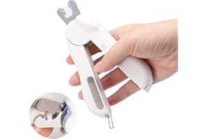 MZFANG Coupe Griffes Chat Coupe Ongle Chiens Ciseaux à Ongles Animaux avec LED Ligne de Sang Lumières Tondeuses à Griffes de Chat Professionnels pour Chiot Lapin Oiseau et Petits Animaux