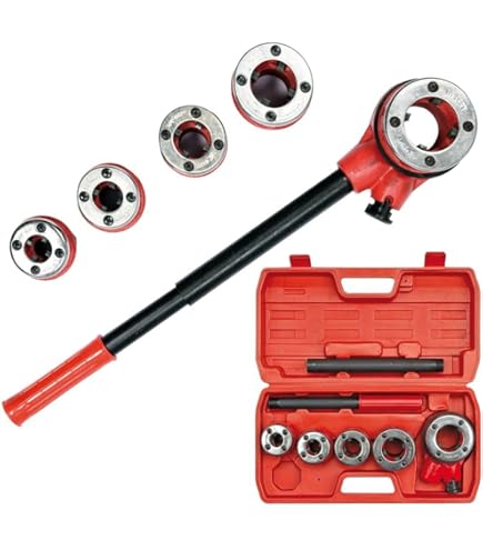 Filetto Industriale Rothenberger 3/4 Per Filettatura Conica - BSPT Destra, Ganasce Intercambiabili - Foto 2